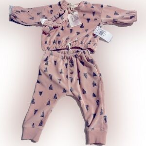 NWT Jessica Simpson baby girl set with headband. 3-6 months.